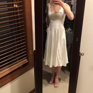 Leith White Midi Dress